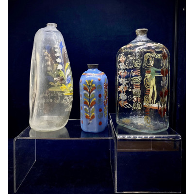 Skleněná lahvička "pryska"