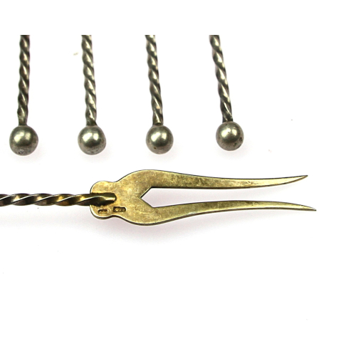 Silver serving forks