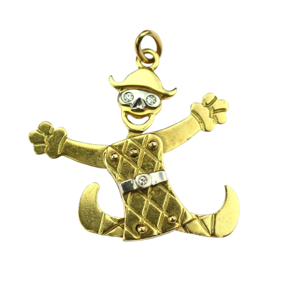 Zlatý náhrdelník s pierotem - 51 cm