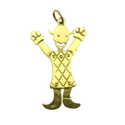 Zlatý náhrdelník s pierotem - 51 cm