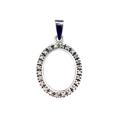 Menší zlatý přívěsek s diamanty