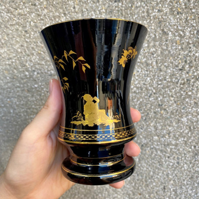 PRODÁNO - Hyalitová číše - rok 1835