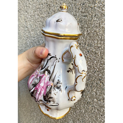 PRODÁNO - Rokoková konvička na kávu - Holíč, 2. polovina 18. století