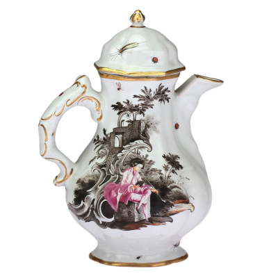 PRODÁNO - Rokoková konvička na kávu - Holíč, 2. polovina 18. století