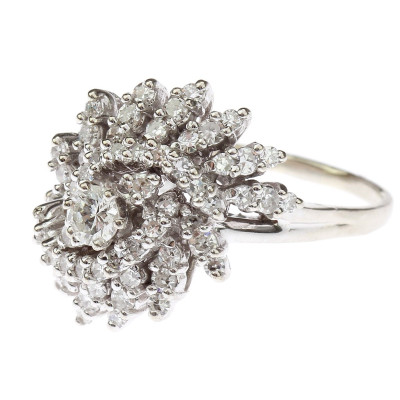 Koktejlový prsten s diamanty - 2,08 ct