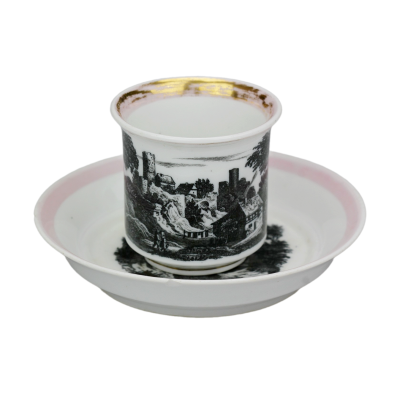 Šálek s podšálkem - Březová, 30. - 40. léta 19. století