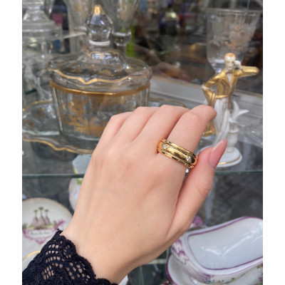 Pánský prsten s otočným mechanismem a diamanty