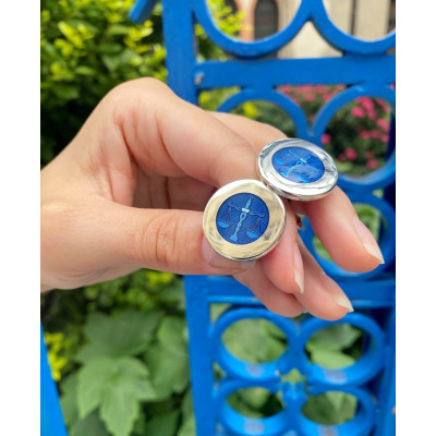 Stříbrné manžetové knoflíčky - váhy