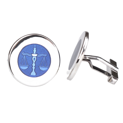 Sterling silver cufflinks - Libra