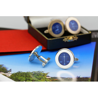 Stříbrné manžetové knoflíčky - váhy