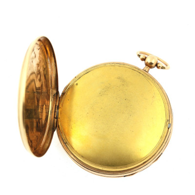 Zlaté kapesní hodinky špindlovky - kolem roku 1800