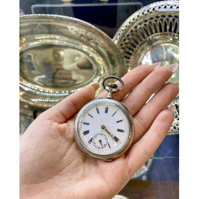 Stříbrné kapesní hodinky - Francie