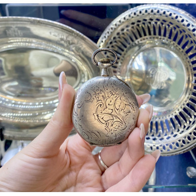 Stříbrné kapesní hodinky - Francie