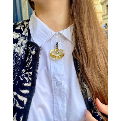 PRODÁNO - Přívěsek ve tvaru srdce - citrín 130 ct