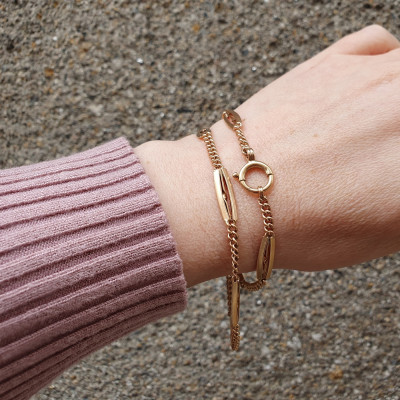 Rosegold necklace / watch chain - 39,5 cm