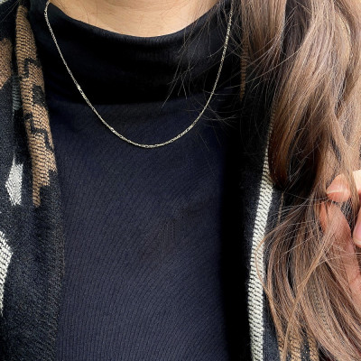 Gold Figaro chain - 50 cm