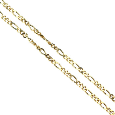 Gold Figaro chain - 50 cm