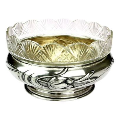 Silver Art Nouveau bowl