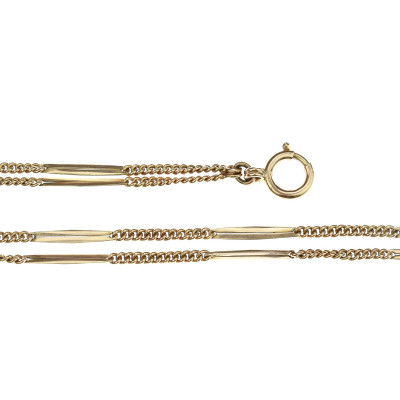 Rakousko-uherský růžovozlatý řetízek - 152 cm