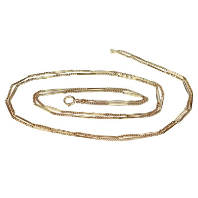 Austro-Hungarian rose gold chain - 152 cm