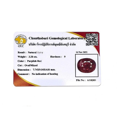 Zlatý prsten s rubínem 3,20 ct a diamanty