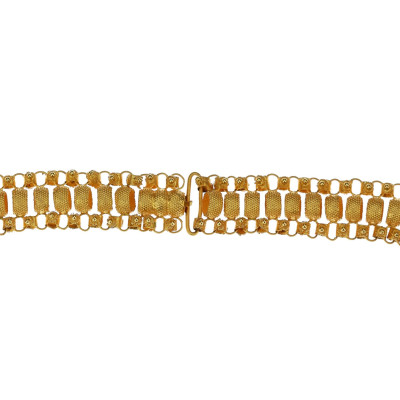 SOLD - Gold necklace with a filigree Maltese cross