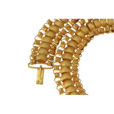 SOLD - Gold necklace with a filigree Maltese cross