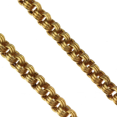 Austro-Hungarian gold chain - 148 cm