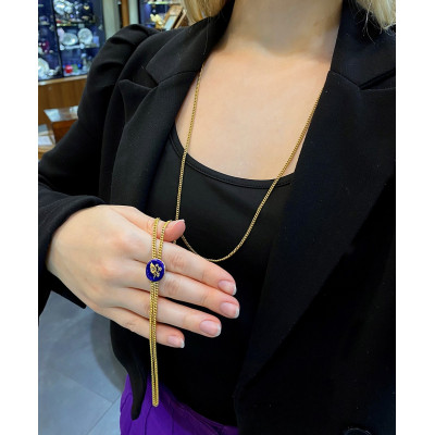 Dlouhý zlatý řetěz s jezdcem - Rakousko–Uhersko