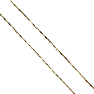 Gold cube chain - 53 cm