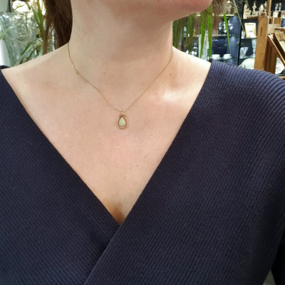 Opálový přívěsek z 9karátového zlata