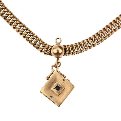 Austro-Hungarian chatelaine with medallion