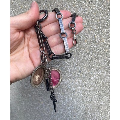 PRODÁNO - Stříbrný šatlén s tulou - Rakousko-Uhersko