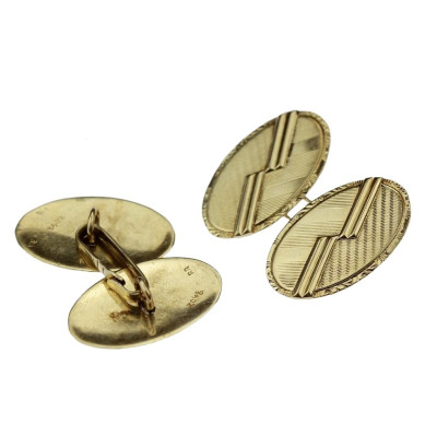 Gold cufflinks