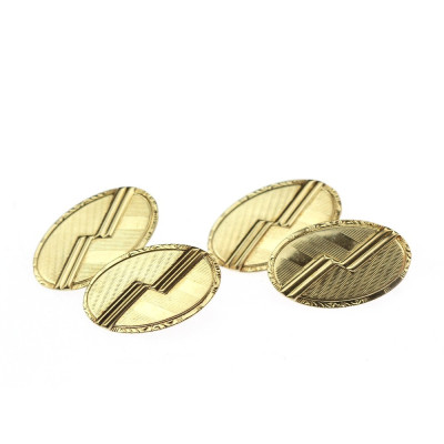 Gold cufflinks