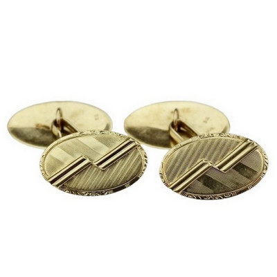 Gold cufflinks