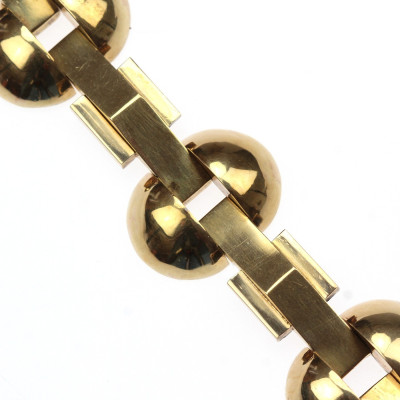 Zlatý art deco náramek – 19,5 cm