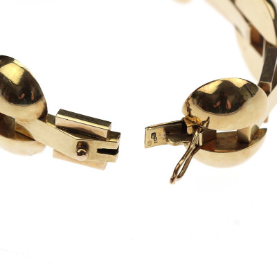 Zlatý art deco náramek – 19,5 cm