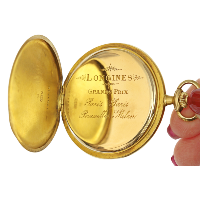 SOLD - Gold pocket watch - Longines