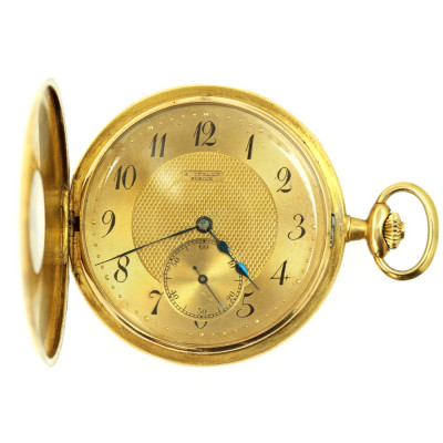 PRODÁNO - Zlaté kapesní hodinky mlynářky - Longines