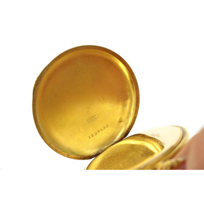 PRODÁNO - Zlaté kapesní hodinky mlynářky - Longines