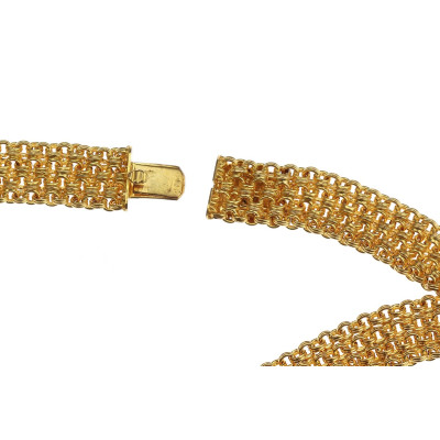 Gold necklace with locket - 1870s-1880s