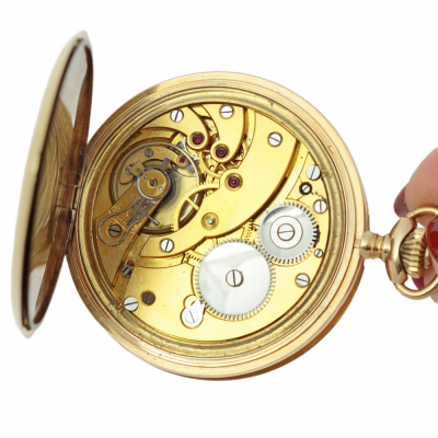 Triple-case gold pocket watch - Prima Watch Co.