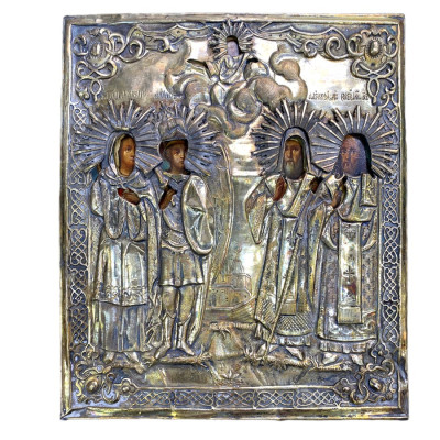 Icon with St. Alexandra, St. Michael, St. Alexius and St. Vasily