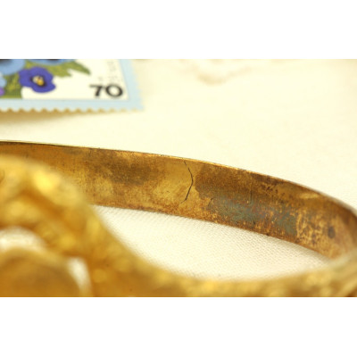 Rakousko-uherský zlatý náramek - maceška