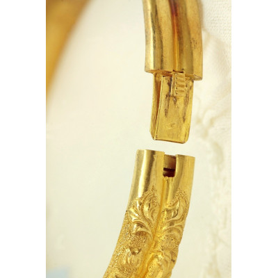 Rakousko-uherský zlatý náramek - maceška