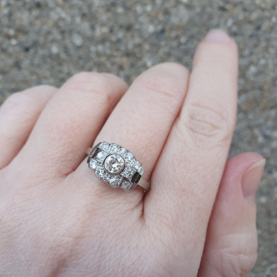 SOLD - Art deco diamond ring