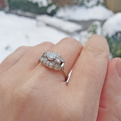 SOLD - Art deco diamond ring