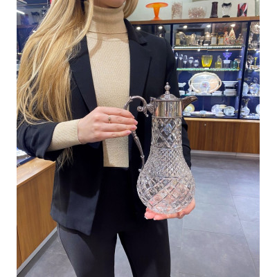 Párové karafy se stříbrnou montáží - Londýn, 1984