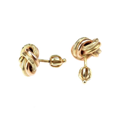Zlaté náušnice - uzly